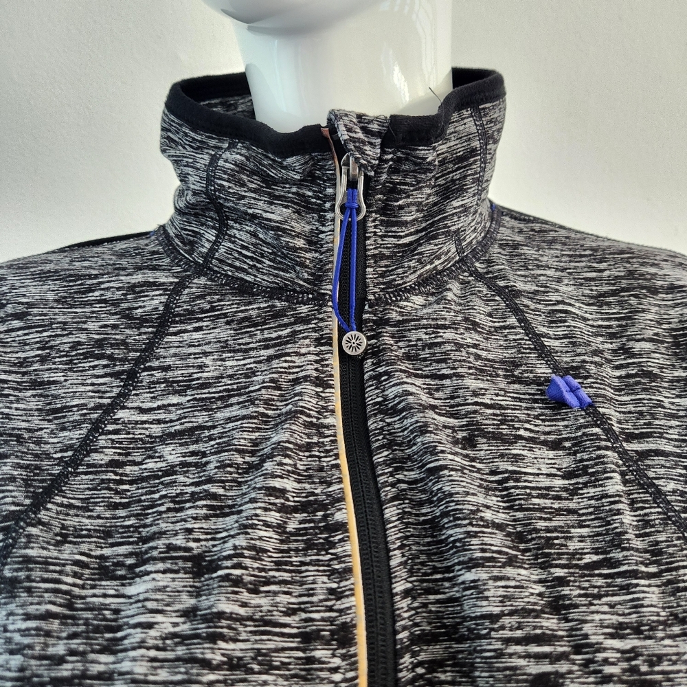 Tangerine Fitted Full Zip Athletic Jacket Grey & Black Women XLarge - Picture 4 of 16